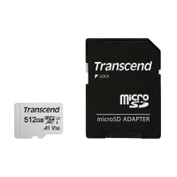 Transcend 512GB 300S UHS-I microSDXC U3A1 Memory Card with Adapter