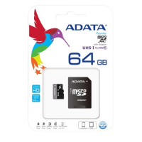 Adata 64GB Micro SD Class-10 (SDXC-UHX-I) Memory Card With Adapter