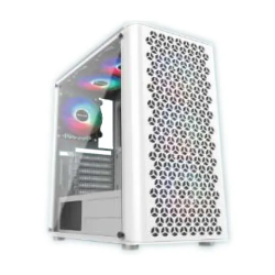 PC Power PP-GS2407 WH Trinity Mesh White Gaming Casing