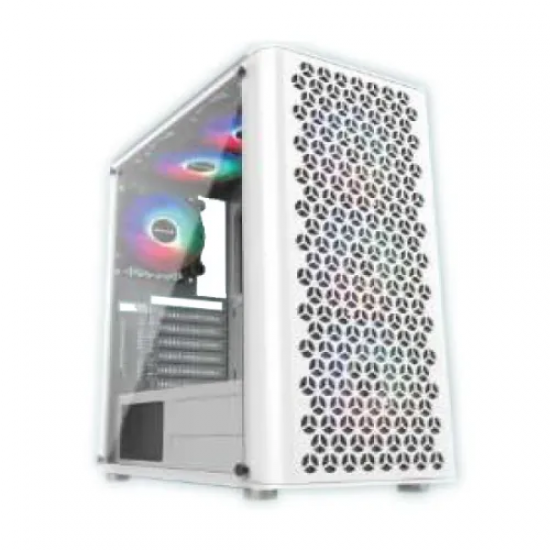 PC Power PP-GS2407 WH Trinity Mesh White Gaming Casing