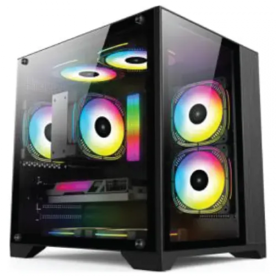 PC Power PP-H20 BK Ice Cube 2024 mATX ARGB Gaming Casing BD Price