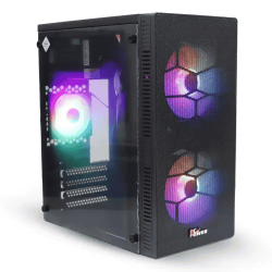 PC Power PP-X2603 BK Web Mesh mAtx Gaming Casing With Power Supply