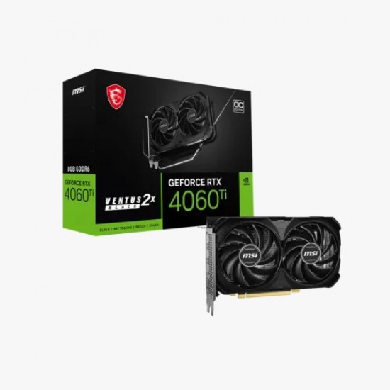 MSI GeForce RTX 4060 Ti 8G VENTUS 2X BLACK E1 OC 8GB GDDR6 Graphics Card|BD Price