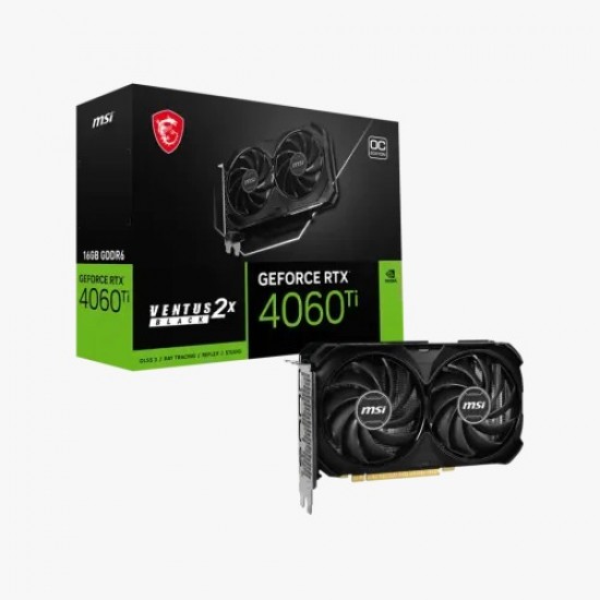 MSI GeForce RTX 4060 Ti VENTUS 2X BLACK 16GB OC GDDR6 Graphics Card | BD Price