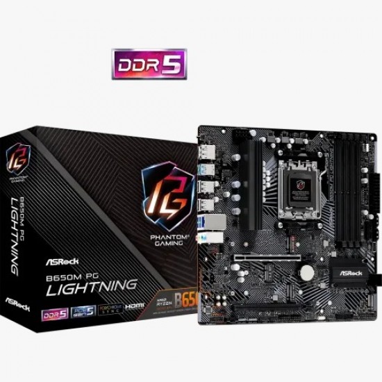 ASRock B650M PG Lightning WiFi AM5 Micro ATX Motherboard | BD Price