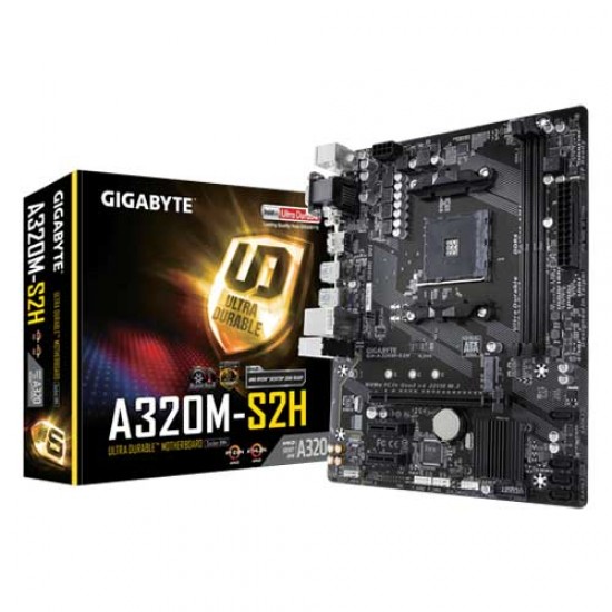 Gigabyte A320M-S2H AMD ATX Motherboard