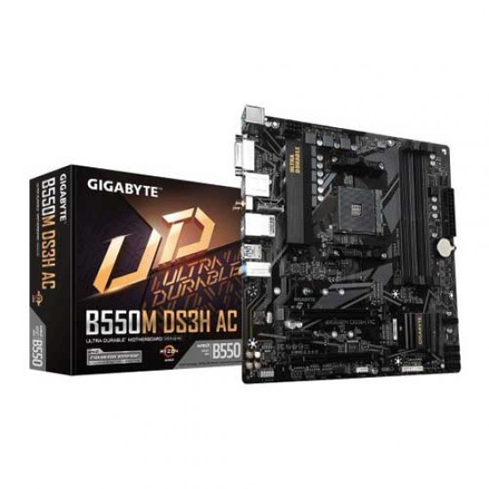 Gigabyte B550M DS3H AC Ultra Durable MATX AMD Motherboard