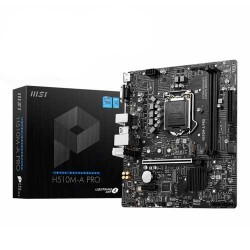 MSI H510M-A PRO Micro-ATX Motherboard Intel 10th and 11th Gen