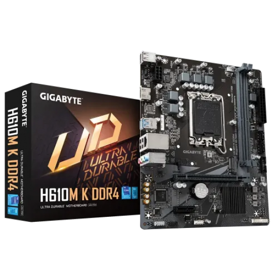 GIGABYTE H610M K DDR5 Micro ATX Desktop Motherboard