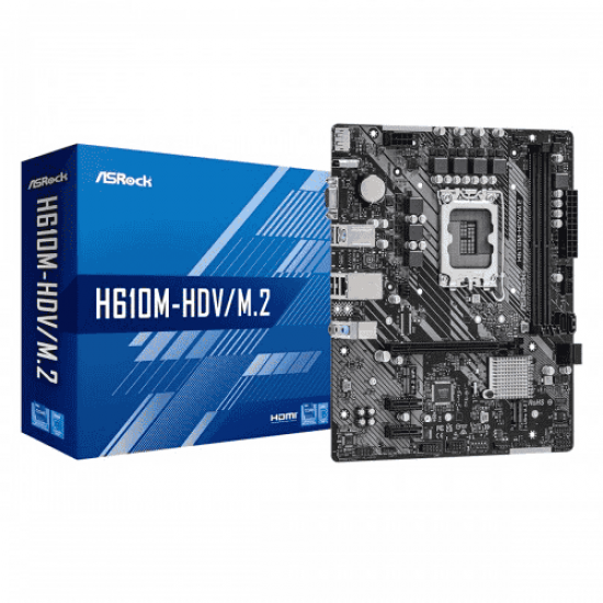 ASRock H610M-HDV/M.2 Micro ATX Desktop Motherboard