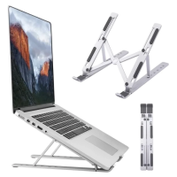 Adjustable & Foldable 10" to 17.5" 6 Angles Travel Laptop Stand (10810)