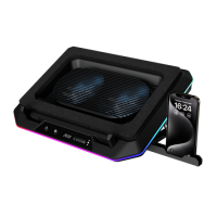 Gamdias AETHER P1 RGB Laptop Cooler With Phone Stand