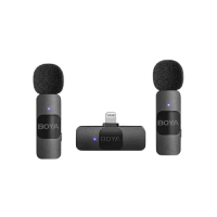 BOYA BY-V2 Ultracompact 2.4GHz Wireless Microphone System for iOS Device