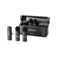 BOYA BY-V4U 2.4GHz 4-Channel Mini Wireless Microphone System
