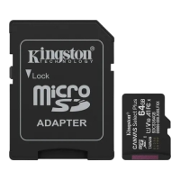 Kingston Canvas Select Plus 64GB UHS-I microSDXC Memory Card With SD Adapter