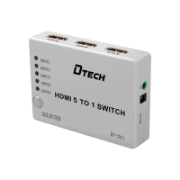 Dtech DT-7021 5 In 1 HDMI Switch