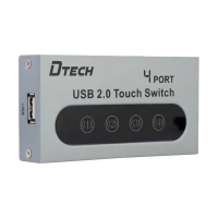 Dtech DT-8341 4 Ports USB Switch