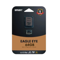 Smart Eagle Eye 64GB Micro SDXC UHS-I U3 Class10 Memory Card with Adapter