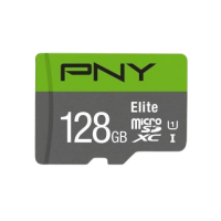 PNY Elite 128GB Class-10 Micro SD Memory Card With Adapter