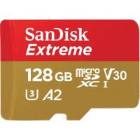 SanDisk Extreme 128GB 190mbps microSDXC UHS-I Memory Card (SDSQXAA-128G-GN6MN)