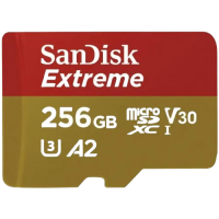SanDisk Extreme 256GB 190mbps microSDXC UHS-I Memory Card (SDSQXAV-256G-GN6MN)