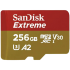 SanDisk Extreme 256GB 190mbps microSDXC UHS-I Memory Card (SDSQXAV-256G-GN6MN)