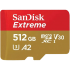 SanDisk Extreme 512GB 190mbps microSDXC UHS-I Memory Card (SDSQXAV-512G-GN6MN)