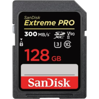 SanDisk Extreme PRO 128GB 300mbps SDXC UHS-II Memory Card (SDSDXDK-128G-GN4IN)