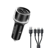 Oraimo Highway 15 15.5W Car Charger With 3-in-1 Cable