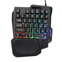 Jedel K601 Single Hand RGB Gaming Keyboard