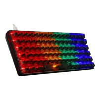 Jedel KL-123 Transparent RGB Mechanical Keyboard