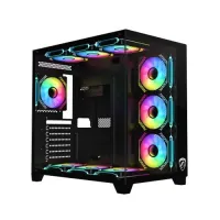 PC POWER ICEBERG V3 GAMING CASE WITH 10 ARGB (BLACK)