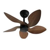 Qulik Flora 28" Decorative Silent Ceiling Fan With Remote