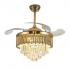 Qulik Q-K6036 48" Decorative Chandelier Ceiling Fan With Light and Remote