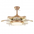 Qulik Q-K6334 48" Decorative Chandelier Ceiling Fan With Light and Remote