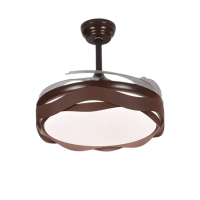 Qulik Q-K6367-A 48" Decorative Chandelier Ceiling Fan With Light and Remote