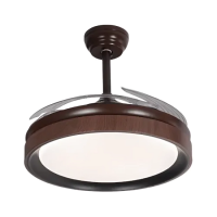 Qulik Q-K6367 48" Decorative Chandelier Ceiling Fan With Light and Remote