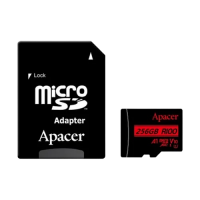Apacer R100 SDXC/SDHC UHS-I U1 V10 256GB A1 Class 10 Memory Card with Adapter
