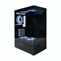 Revenger Ice Cool Mid Tower Black ATX Gaming Desktop Casing with 5 ARGB Fan
