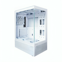 Revenger Ice Cool Mid Tower White ATX Gaming Desktop Casing with 5 ARGB Fan