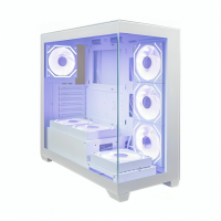 Revenger INFINITY Mesh Full Tower White ATX Gaming Desktop Casing with 7 ARGB Fan