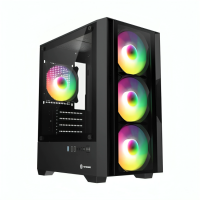 Revenger PHANTOM X Mid Tower Micro-ATX Gaming Desktop Case Black