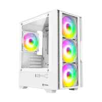 Revenger PHANTOM X Mid Tower Micro-ATX Gaming Desktop Case White