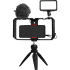 SYNCO Vlogger Kit1 with Microphone and Fill Light for Camera/SmartPhone Black