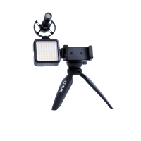 SYNCO Vlogger Kit2 with Microphone and Fill Light for Camera/SmartPhone Black