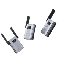 SYNCO WMic-TS Dual Camera-Mount UHF Wireless Omni Lavalier Microphone System Black