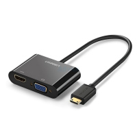 Ugreen HDMI To VGA + HDMI + 3.5mm Converter