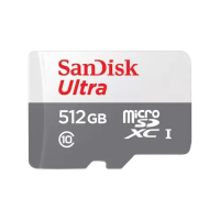 SanDisk Ultra 512GB Class-10 100mbps Micro SDXC UHS-I Memory Card (SDSQUNR-512G-GN3MN)