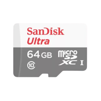 SanDisk Ultra 64GB Class-10 100mbps Micro SDXC UHS-I Memory Card (SDSQUNR-064G-GN3MN)